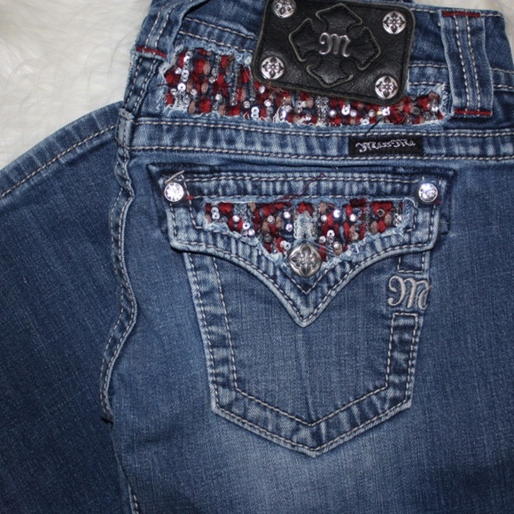 MISS ME Boot Cut Jeans - Picture 2 of 4